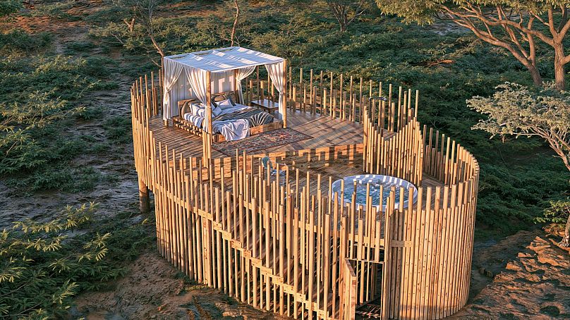 The star beds provide a unique experience in Kenya