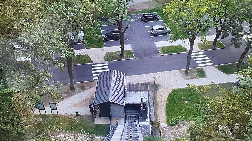 View from the Ascenseur des Thermes 