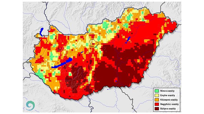 Aszályos területek Magyarországon