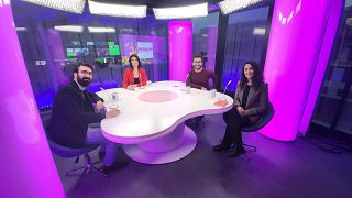 Ana Buil con Nacho Alarcón, Tamara Atienzar y David Vidueiro