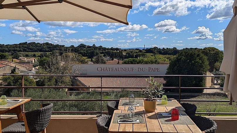 Wine stop at Chateaneuf-du-Pape
