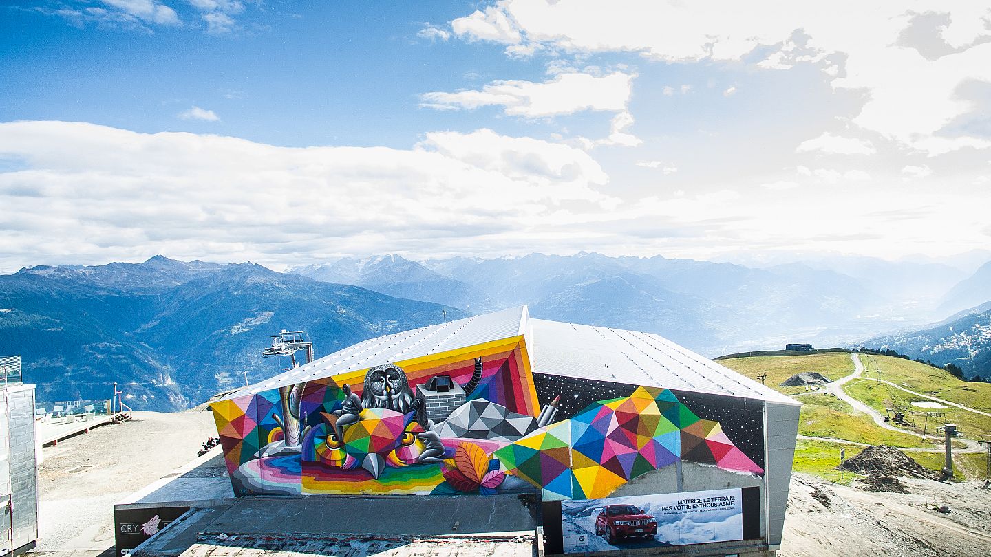 How one ski resort in Switzerland has become an unlikely canvas