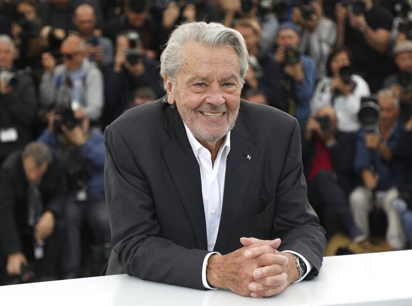 Alain Delon en Cannes. 