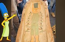 'Marge Simpson' painting discovered on ancient Egyptian tomb goes viral  