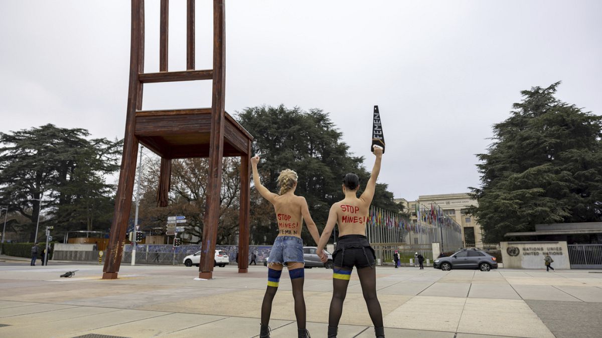 Femen campaign against the war in Ukraine