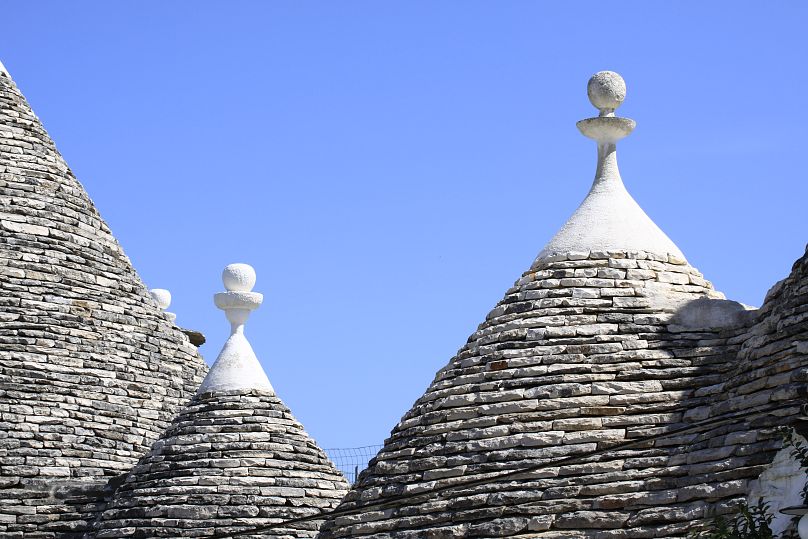 Dächer von Trulli in Alberobello