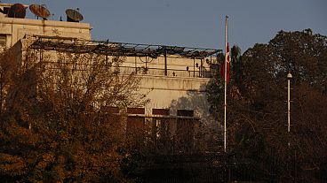 Η τουρκική πρεσβεία στη Δαμασκό της Συρίας, Σάββατο 14 Δεκεμβρίου 2024.