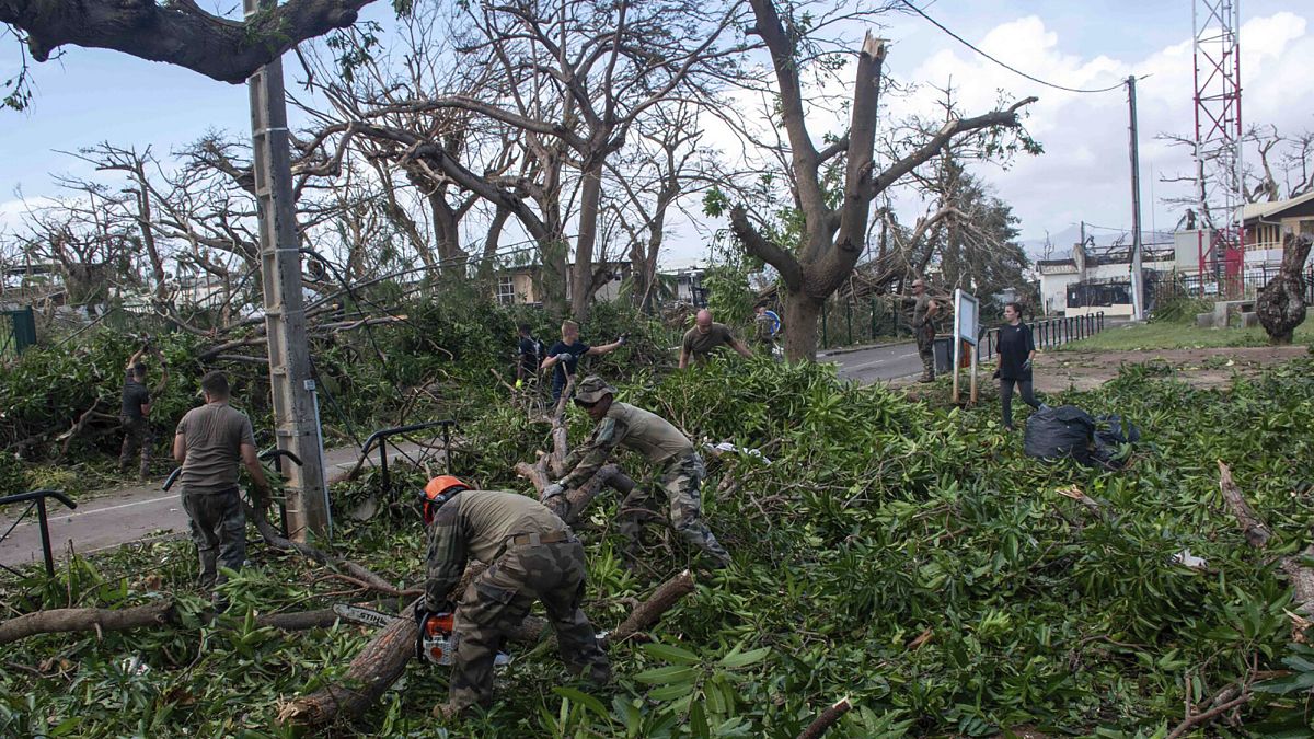 Clean-up ongoing in Mayotte after Cyclone Chido devastates island