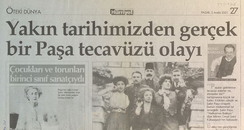 Hürriyet gazetesi küpürü, 2001