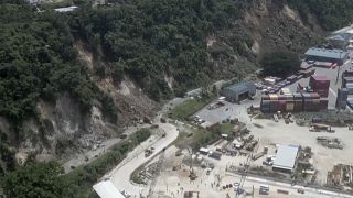 Landslide near an international shipping terminal in Port Vila
