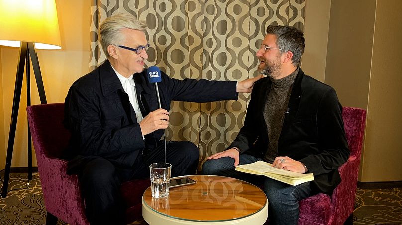 Wim Wenders with Euronews Culture's David Mouriquand