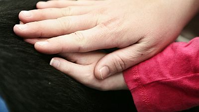 Therapy class session in an Elementary school.