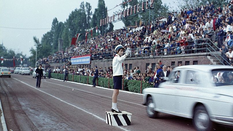 Közlekedési Úttörők V. találkozója az Úttörő stadionban 1970. szeptember 13-án