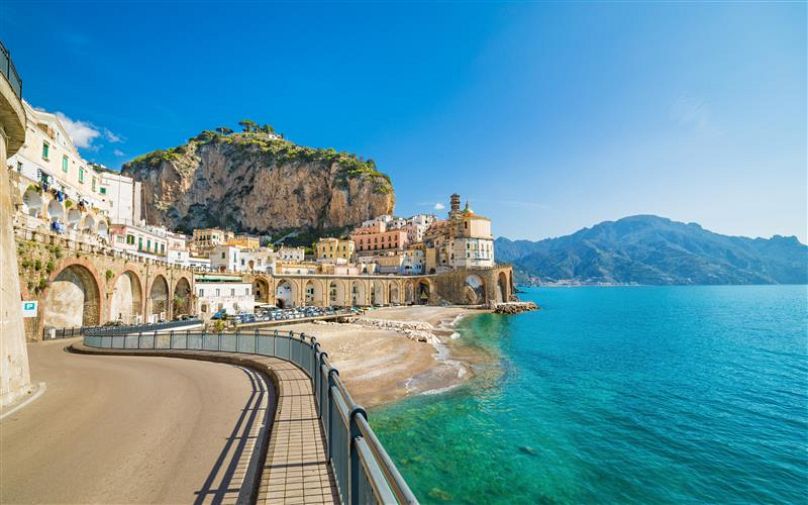 Small town Atrani on Amalfi Coast, province of Salerno, Campania region of Italy