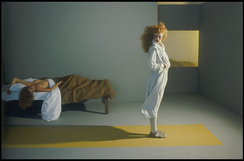 Tree Allen in Callaghan by Versace, Milano 1978