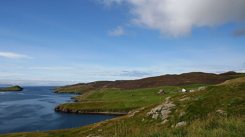 One of the Shetland isles in Scotland