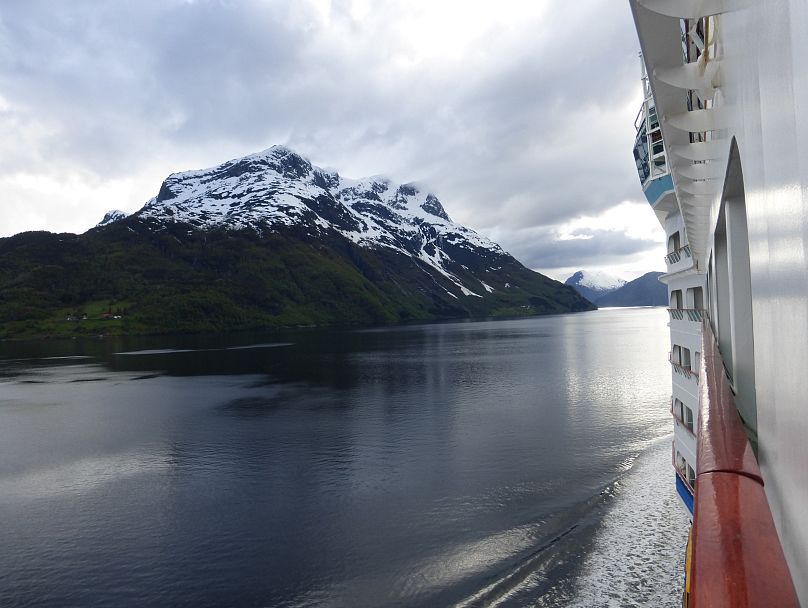 On board a cruise ship in Norway