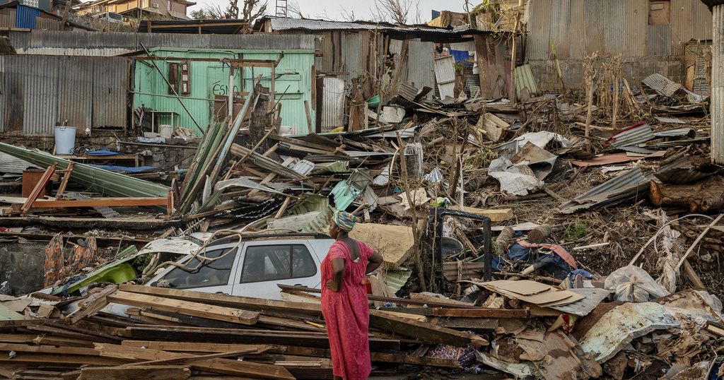 Cyclone Chido survivors in Mayotte desperate for food and water