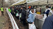 Food distribution in Népliget