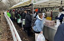 Food distribution in Népliget