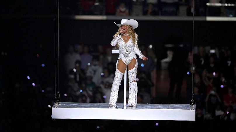 Beyoncé performs during halftime of an NFL football game between the Houston Texans and the Baltimore Ravens - 25 December 2024