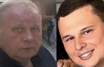 FILE: Azerbaijan Airlines Captain Igor Kshnyakin (left) and First Officer Alexander Kalyanov (right)