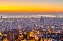 Aerial view of Barcelona, Spain