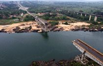The Juscelino Kubitschek Bridge collapsed into the Tocantins River in Estreito, 24 December, 2024