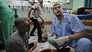 FILE - Emergency room of the Kamal Adwan Hospital, in Beit Lahiya, Sunday, Aug. 3, 2014. 