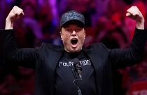 Elon Musk speaks before Republican presidential nominee former President Donald Trump at a campaign rally at Madison Square Garden, Oct. 27, 2024, in New York.