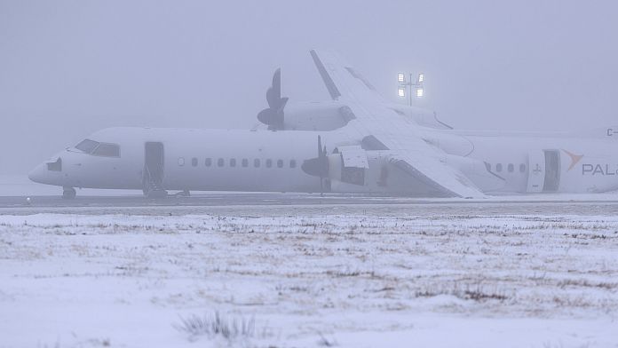 Flights paused at Halifax airport after part of plane catches fire in emergency landing