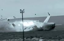 The crash landing of the Azerbaijan Airlines' Embraer 190 on the ground near the airport of Aktau, Kazakhstan, on Thursday, Dec. 26, 2024.