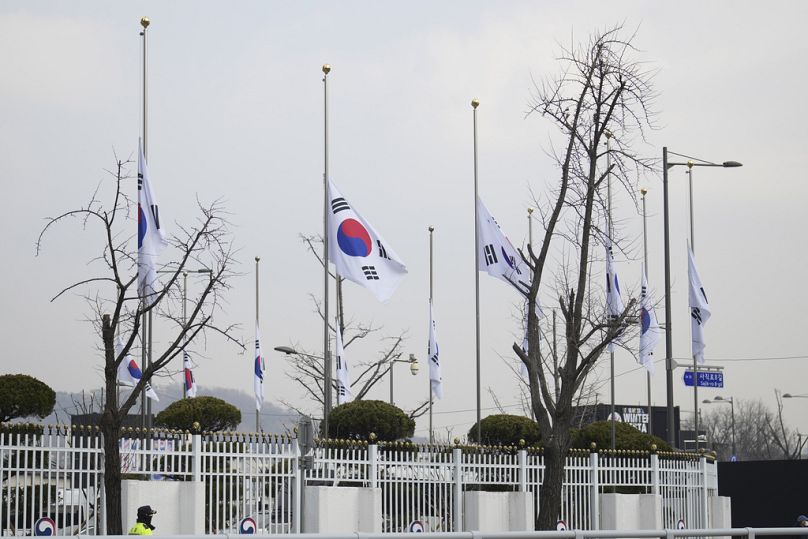 Bandiere a mezz'asta in Corea del Sud, 30/12/2024