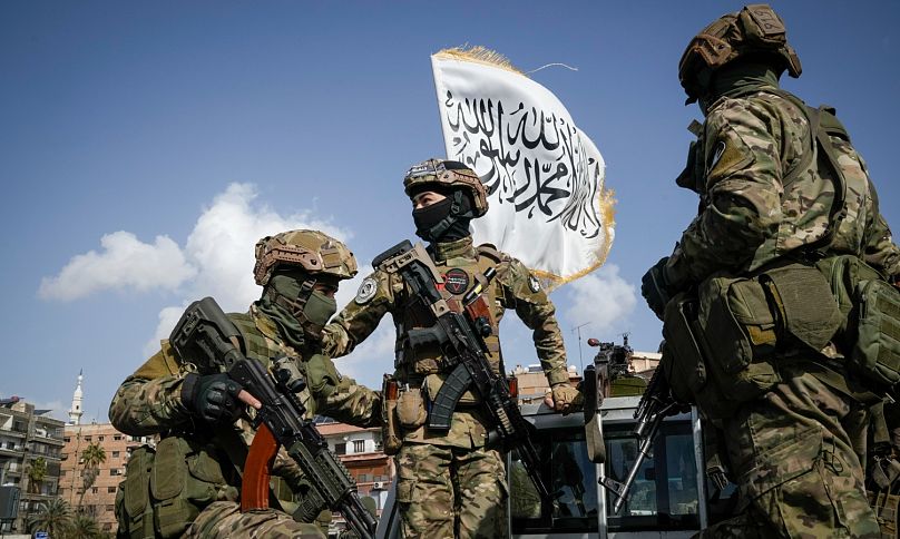  أول عرض عسكرى للفصائل المسلحة بقيادة أحمد الشرع فى سوريا