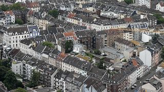 Foto di blocchi di appartamenti a Duesseldorf, Germania