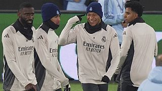 Football : dernier entraînement de l'année pour le Real Madrid