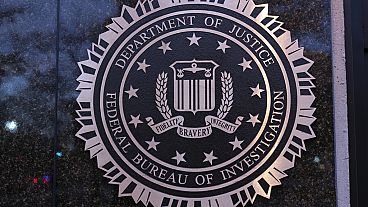 The seal of theFederal Bureau of Investigation (FBI) is seen on the Headquarters in Washington, Saturday, Dec. 7, 2024. (