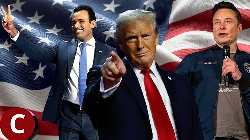 Ramaswamy, Trump és Musk. 