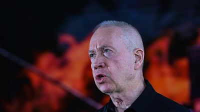 FILE - Israel's Former Defence Minister Yoav Gallant 