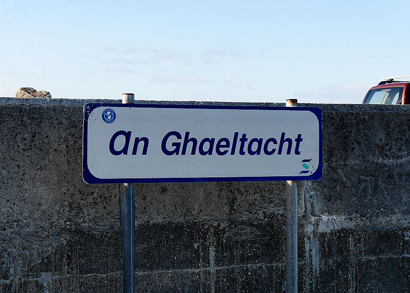 Sign for a Gaeltacht (Gaelic-speaking area)