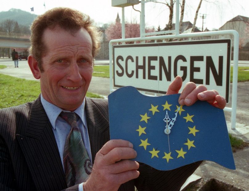 Norbert Redlinger, Schengen polgármestere tíz évvel az egyezmény aláírása után, 1995-ben