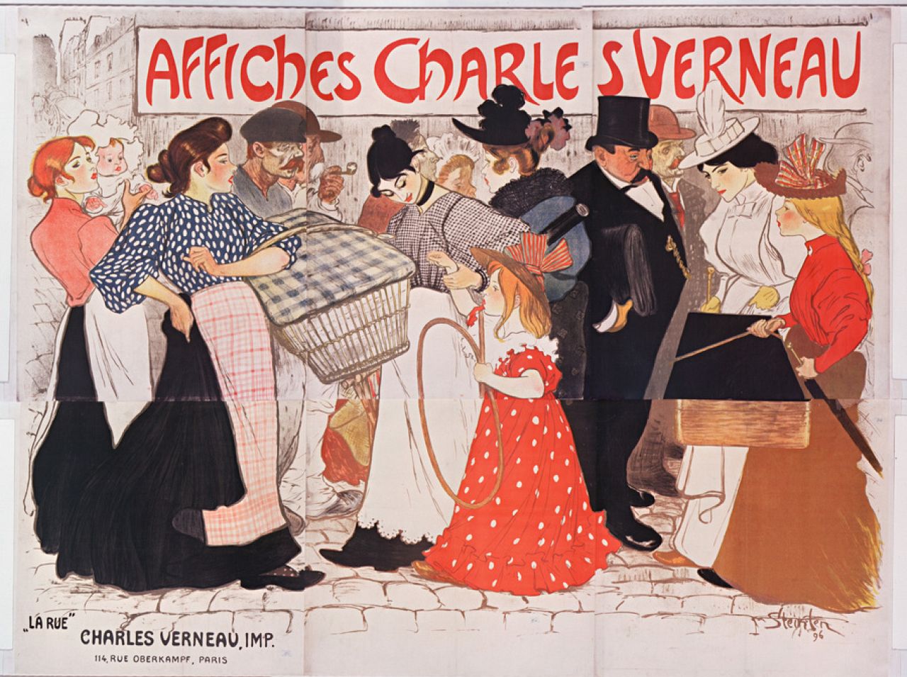 'La Rue' by Théophile Alexandre Steinlen, 1896 