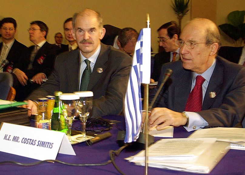 Costas Simitis com Giorgos Papandreou