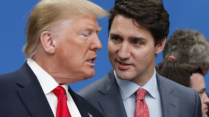 Trump és Trudeau 2019-ben