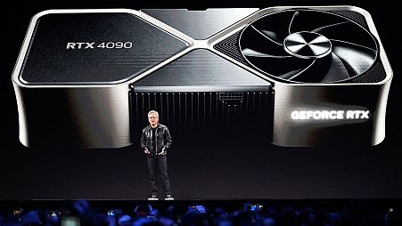 Nvidia founder and CEO Jensen Huang speaks during a Nvidia news conference ahead of the CES tech show Monday, Jan. 6, 2025, in Las Vegas.