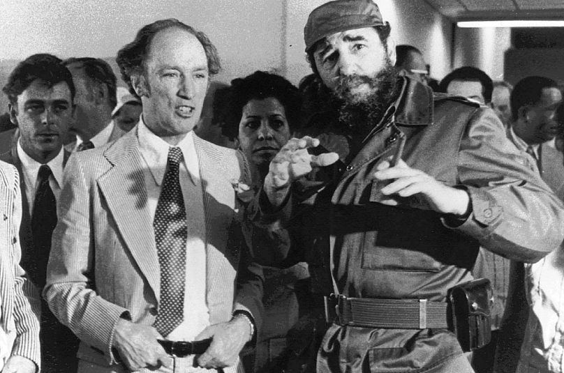 Pierre Yves Trudeau, Fidel Castro'nun konuğu olarak Küba Havana'da, 27 Ocak 1976