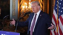 President-elect Donald Trump speaks during a news conference at Mar-a-Lago, Tuesday, Jan. 7, 2024, in Palm Beach, Fla. (AP Photo/Evan Vucci)