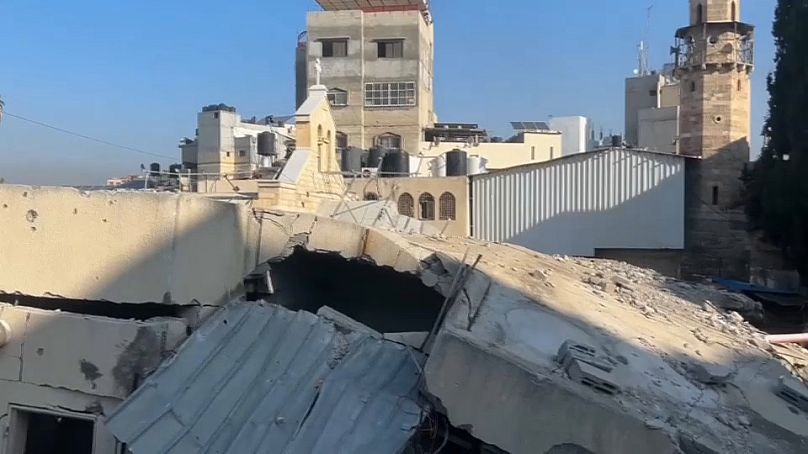 أجزاء واسعة من الكنيسة تدمّرت خلال الحرب