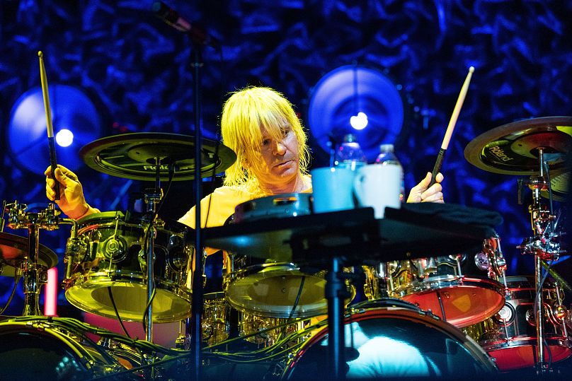 Zak Starkey of The Who performs at TQL Stadium on Sunday, May 15, 2022, in Cincinnati.