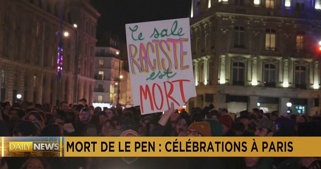 Celebrations erupt in France following Jean-Marie Le Pen’s death